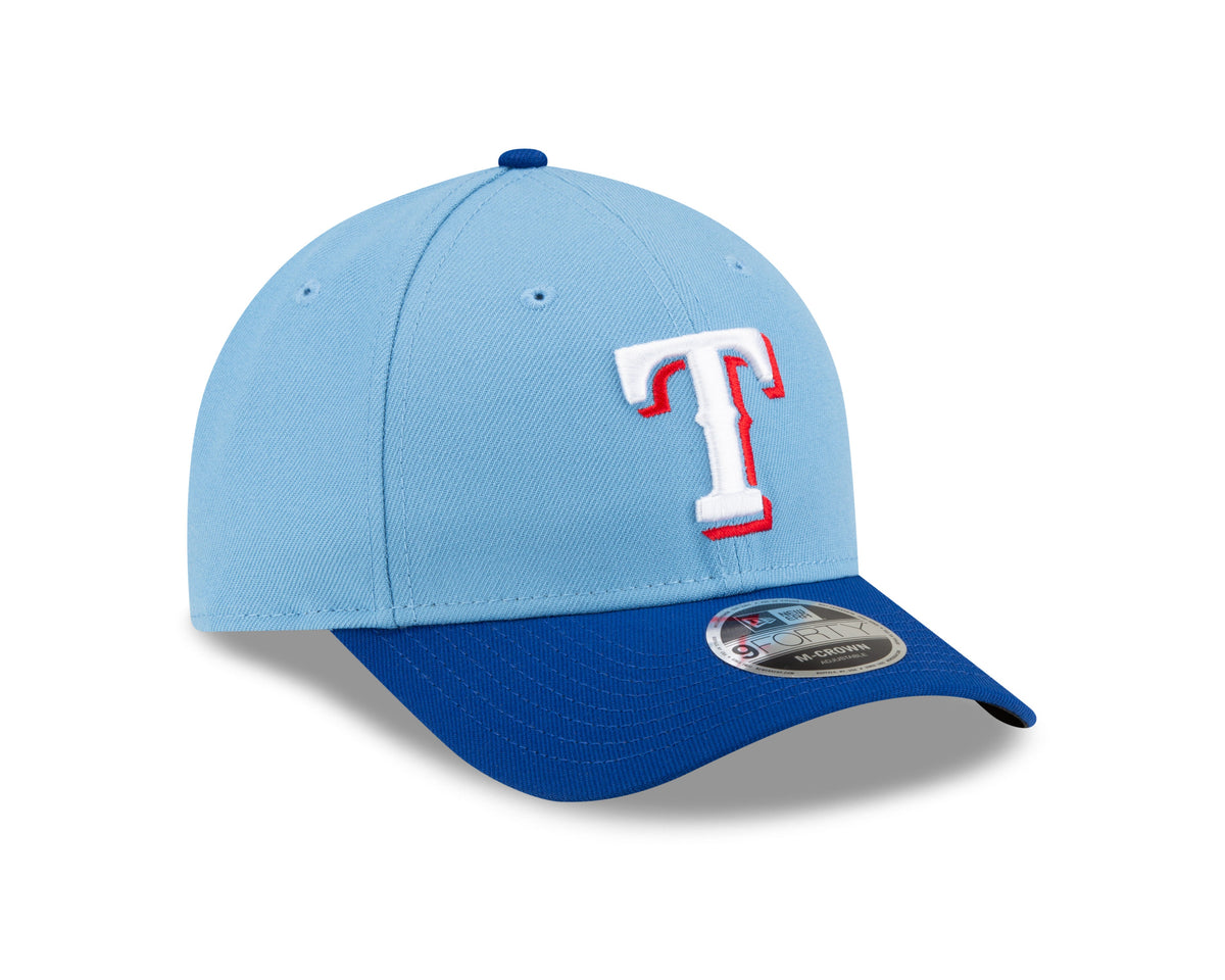 Texas Rangers Blue Alternate New Era Player Replica M-Crown 9FORTY Adjustable Hat product image 3, provided for visual