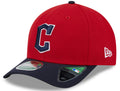 Cleveland Guardians Red/Navy New Era Player Replica M-Crown 9FORTY Adjustable Hat product image 1, provided for visual