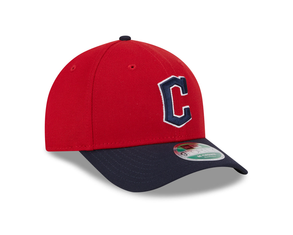Cleveland Guardians Red/Navy New Era Player Replica M-Crown 9FORTY Adjustable Hat product image 3, provided for visual