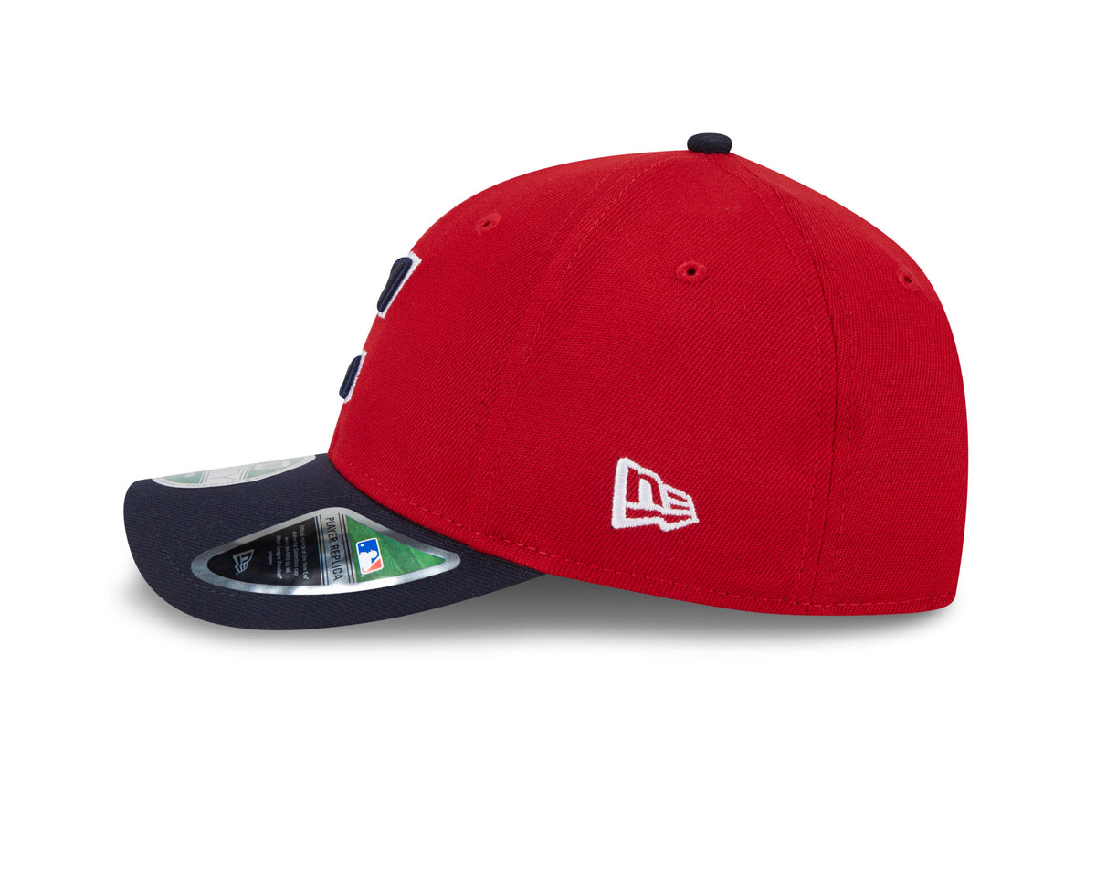 Cleveland Guardians Red/Navy New Era Player Replica M-Crown 9FORTY Adjustable Hat product image 4, provided for visual