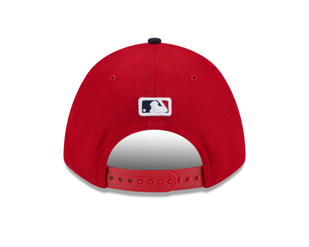 Cleveland Guardians Red/Navy New Era Player Replica M-Crown 9FORTY Adjustable Hat product image 5, provided for visual