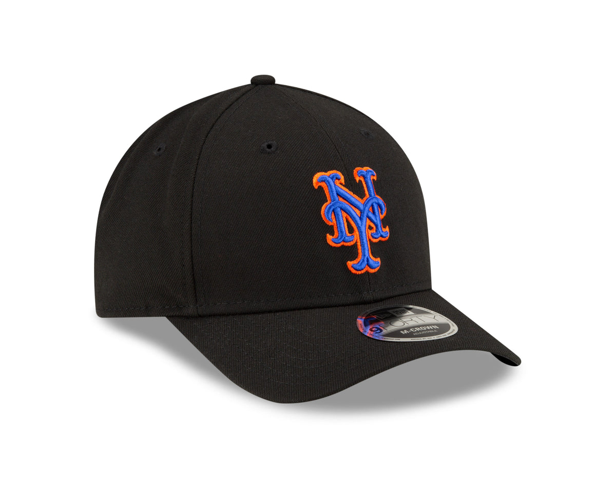 New York Mets Black Alternate 2 New Era Player Replica M-Crown 9FORTY Adjustable Hat product image 3, provided for visual
