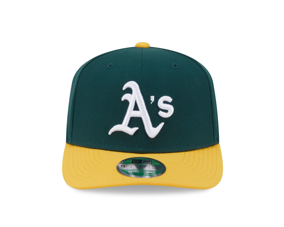 Athletics Green New Era Player Replica 9SEVENTY Stretch Snap Adjustable Hat product image 2, provided for visual reference
