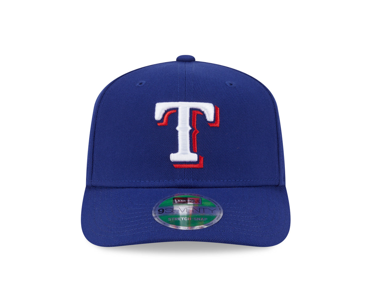 Texas Rangers Blue New Era Player Replica 9SEVENTY Stretch Snap Adjustable Hat product image 2, provided for visual
