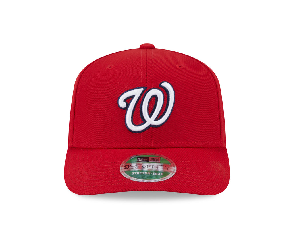 Washington Nationals Red New Era Player Replica 9SEVENTY Stretch Snap Adjustable Hat product image 2, provided for visual