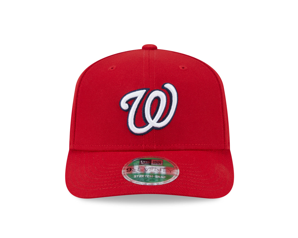 Washington Nationals Red New Era Player Replica 9SEVENTY Stretch Snap Adjustable Hat product image 2, provided for visual