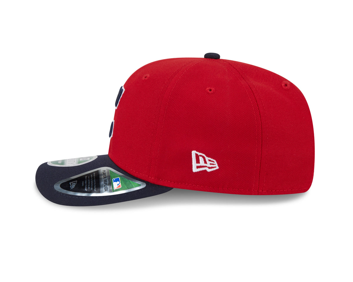 Cleveland Guardians Red/Navy New Era Player Replica 9SEVENTY Stretch Snap Adjustable Hat product image 4, provided for