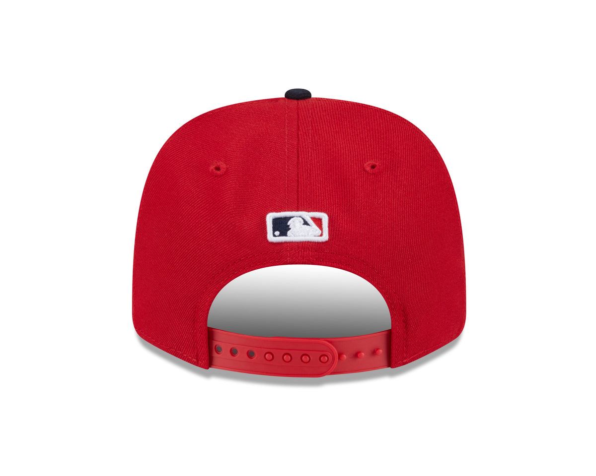 Cleveland Guardians Red/Navy New Era Player Replica 9SEVENTY Stretch Snap Adjustable Hat product image 5, provided for