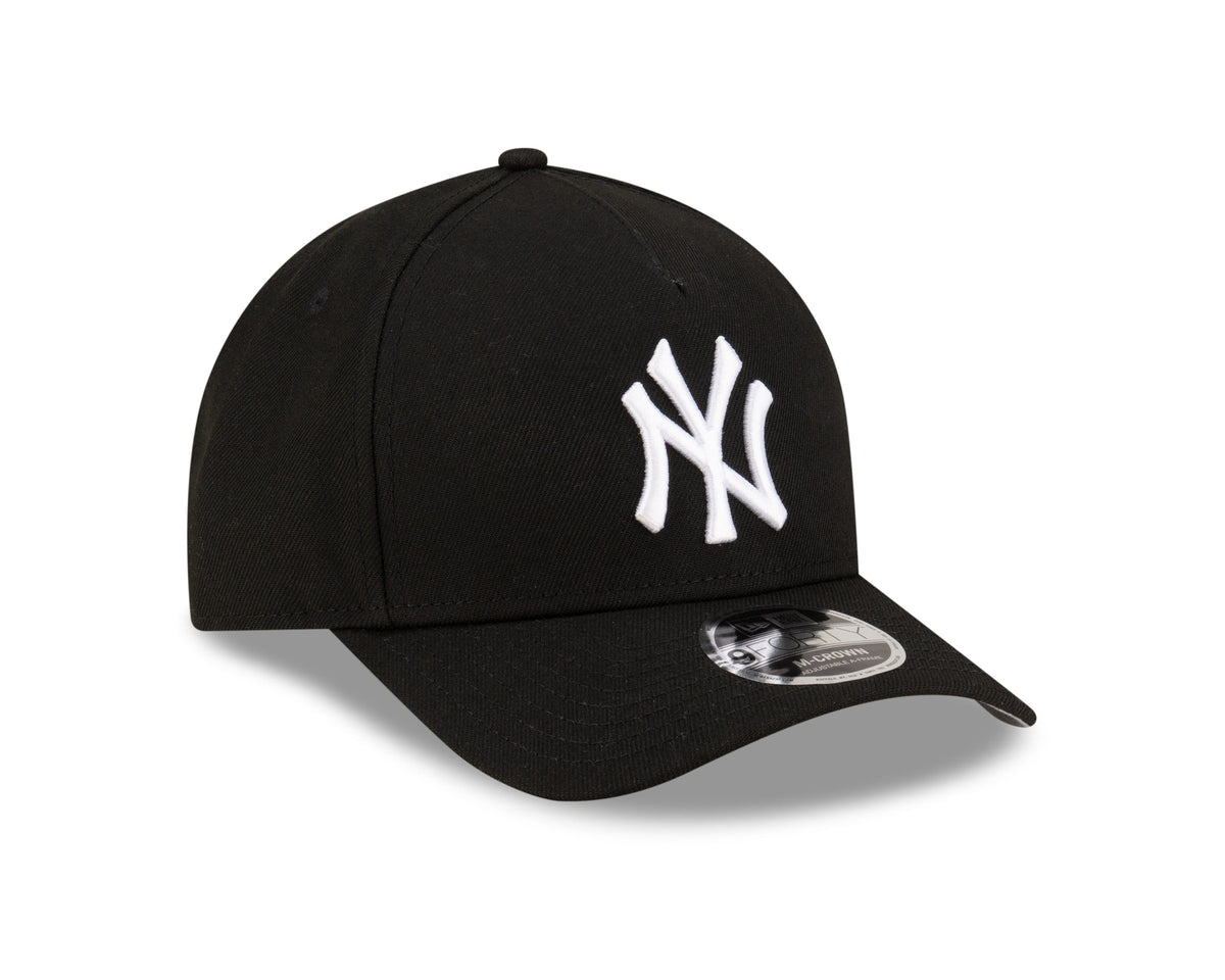 New York Yankees Black New Era M-Crown 9FORTY Adjustable Hat product image 3, provided for visual reference and product