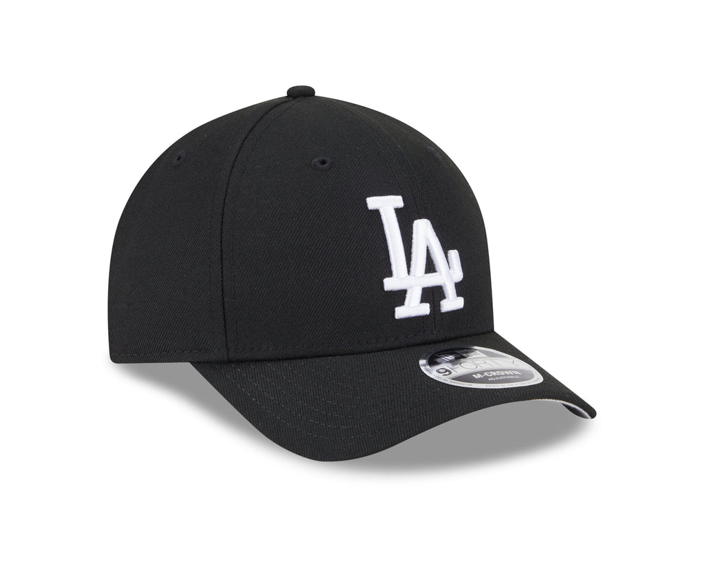 Los Angeles Dodgers Black and White New Era M-Crown 9FORTY Adjustable Hat product image 3, provided for visual reference and