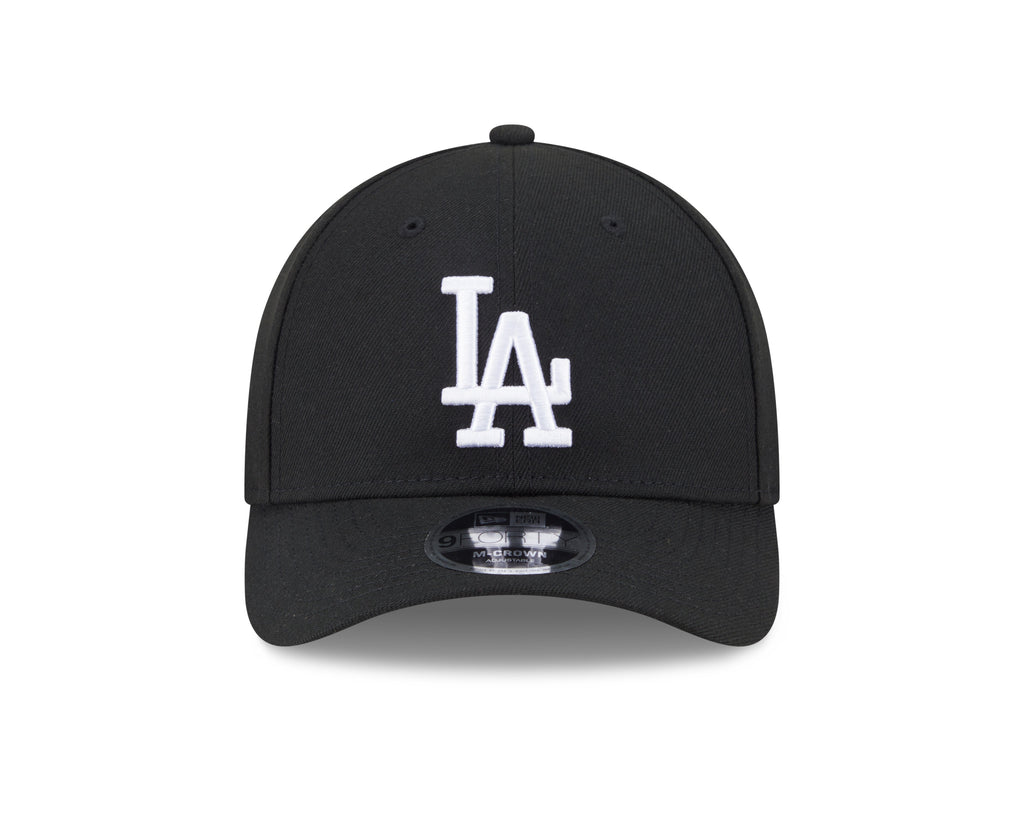 Los Angeles Dodgers Black and White New Era M-Crown 9FORTY Adjustable Hat product image 2, provided for visual reference and