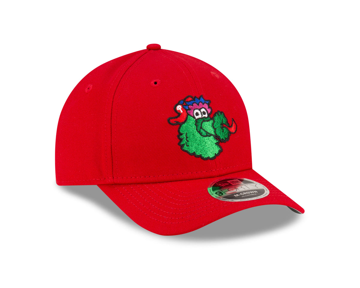 Philadelphia Phillies Red Fanatic New Era M-Crown 9FORTY Adjustable Hat product image 3, provided for visual reference and