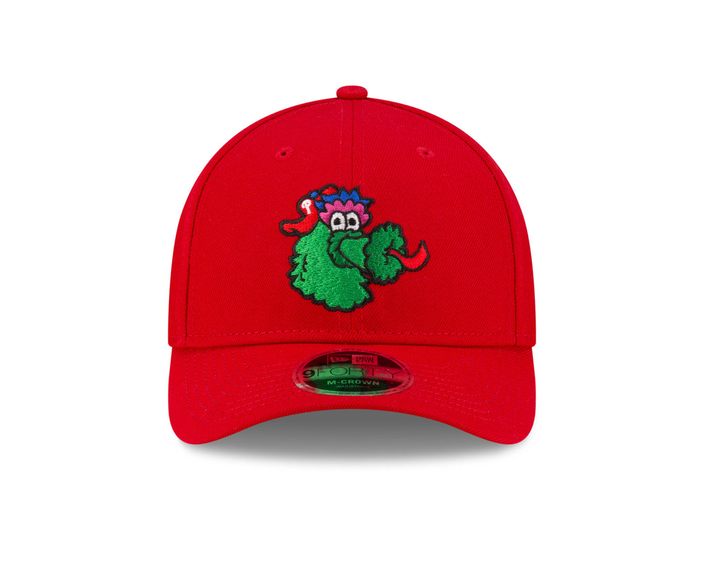 Philadelphia Phillies Red Fanatic New Era M-Crown 9FORTY Adjustable Hat product image 2, provided for visual reference and