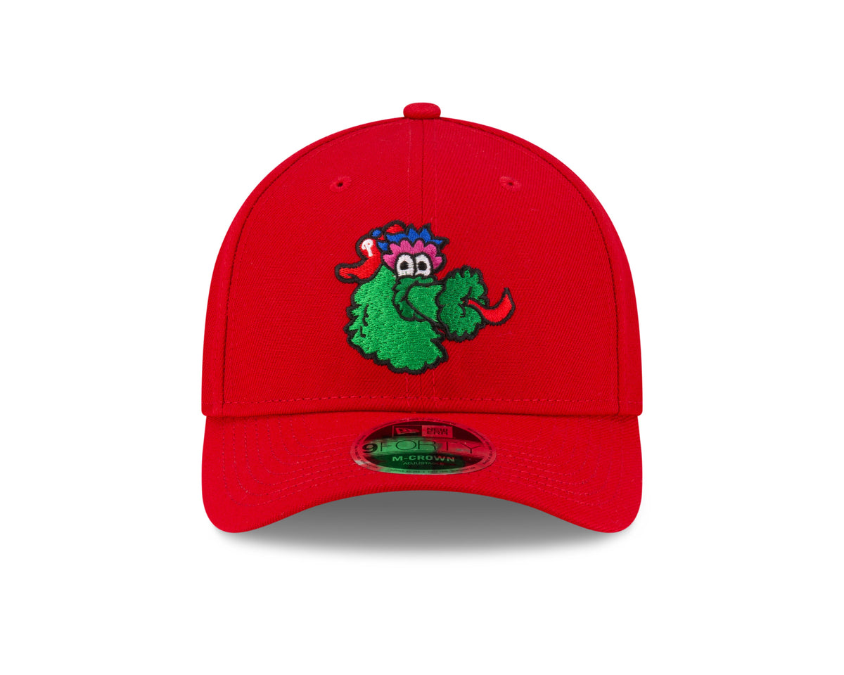 Philadelphia Phillies Red Fanatic New Era M-Crown 9FORTY Adjustable Hat product image 2, provided for visual reference and