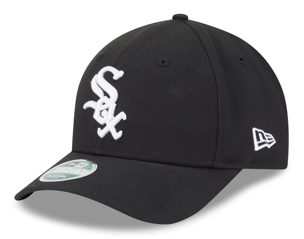 Youth White Sox Black New Era Player Replica M-Crown 9FORTY Adjustable Hat product image 1, provided for visual reference