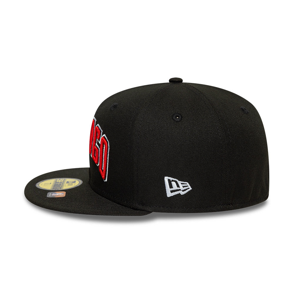 Chicago Bulls New Era 2024 Statement Edition Official Black 59FIFTY Fitted Hat product image 7, provided for visual