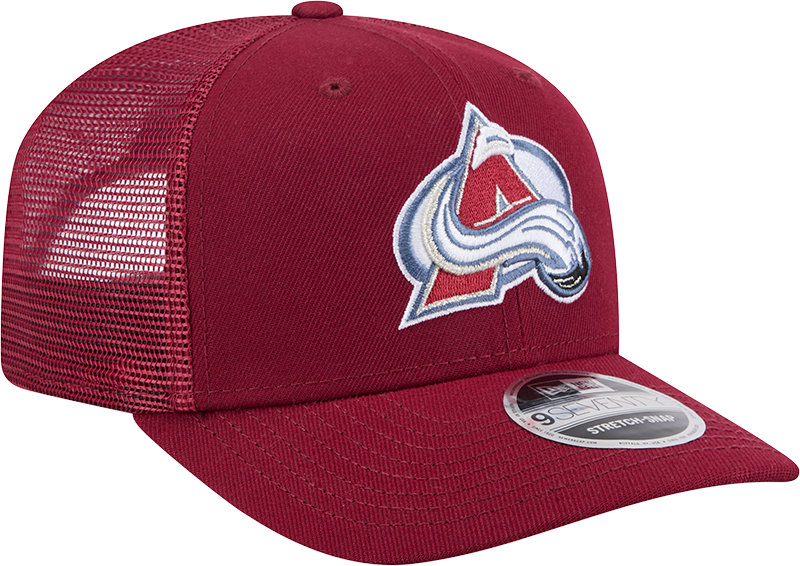 Colorado Avalanche New Era Maroon 9SEVENTY Trucker Adjustable Hat product image 3, provided for visual reference and product