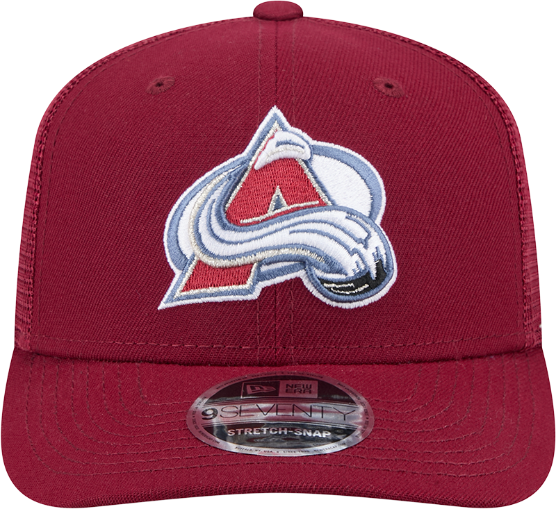 Colorado Avalanche New Era Maroon 9SEVENTY Trucker Adjustable Hat product image 2, provided for visual reference and product
