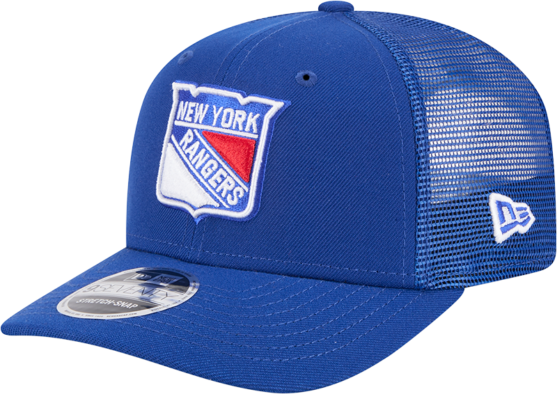 New York Rangers New Era Royal New Era 9SEVENTY Trucker Hat for Men product image 1, provided for visual reference and