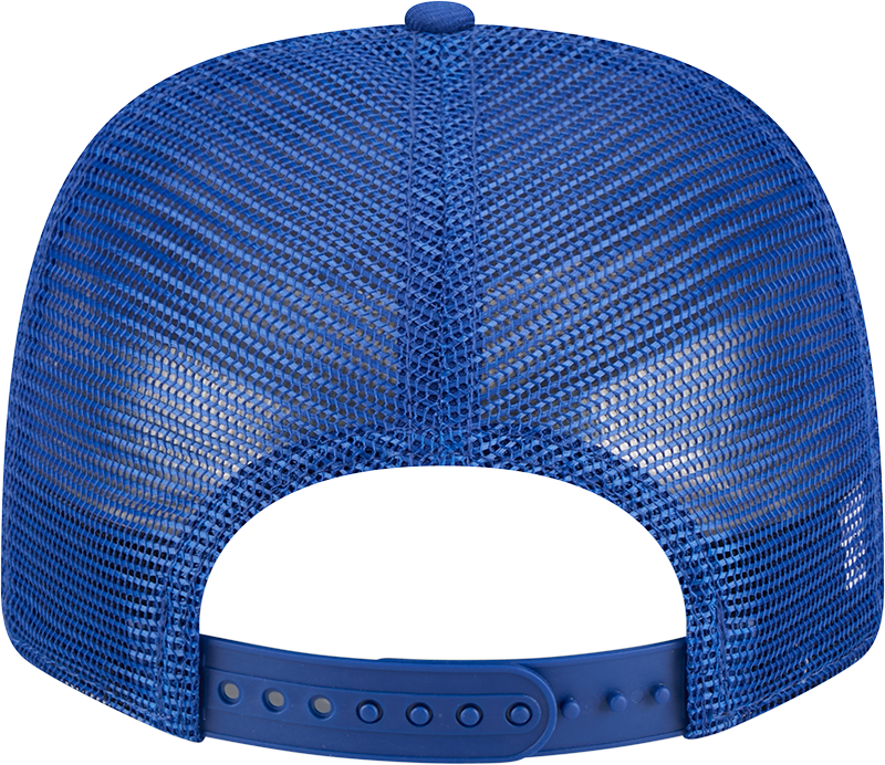 Edmonton Oilers New Era Royal 9SEVENTY Trucker Adjustable Hat product image 6, provided for visual reference and product