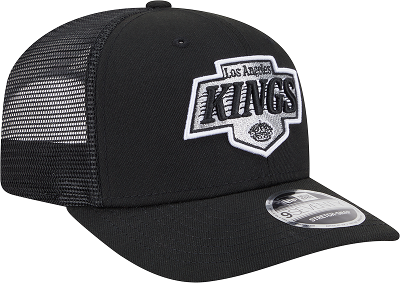 Los Angeles Kings New Era Black New Era 9SEVENTY Trucker Hat for Men product image 3, provided for visual reference and