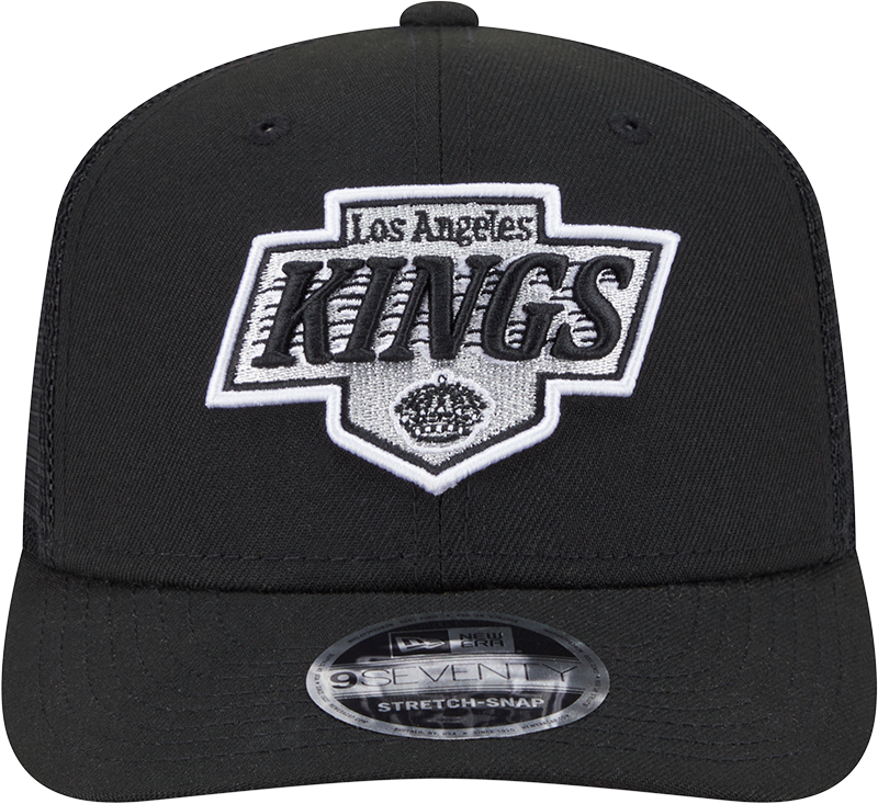 Los Angeles Kings New Era Black New Era 9SEVENTY Trucker Hat for Men product image 2, provided for visual reference and