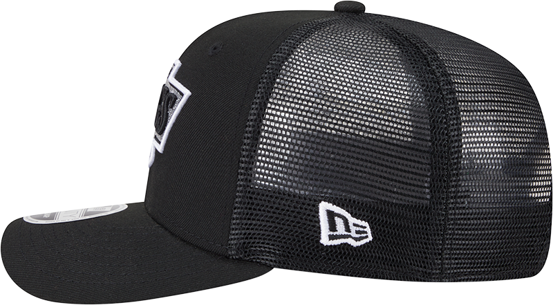 Los Angeles Kings New Era Black New Era 9SEVENTY Trucker Hat for Men product image 4, provided for visual reference and