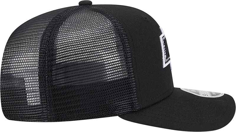 Los Angeles Kings New Era Black New Era 9SEVENTY Trucker Hat for Men product image 5, provided for visual reference and