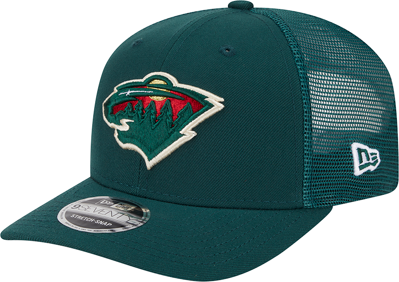 Minnesota Wild New Era Green New Era 9SEVENTY Trucker Hat for Men product image 1, provided for visual reference and product