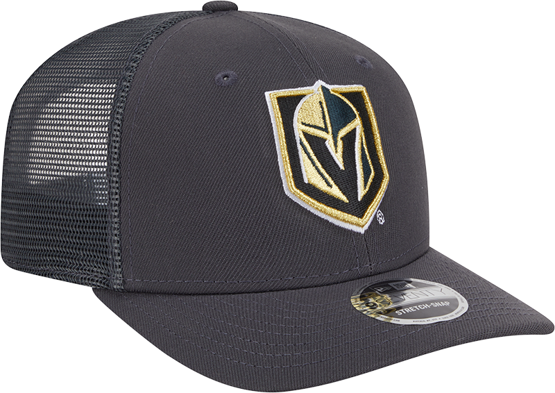Vegas Golden Knights New Era Gray New Era 9SEVENTY Trucker Hat for Men product image 3, provided for visual reference and