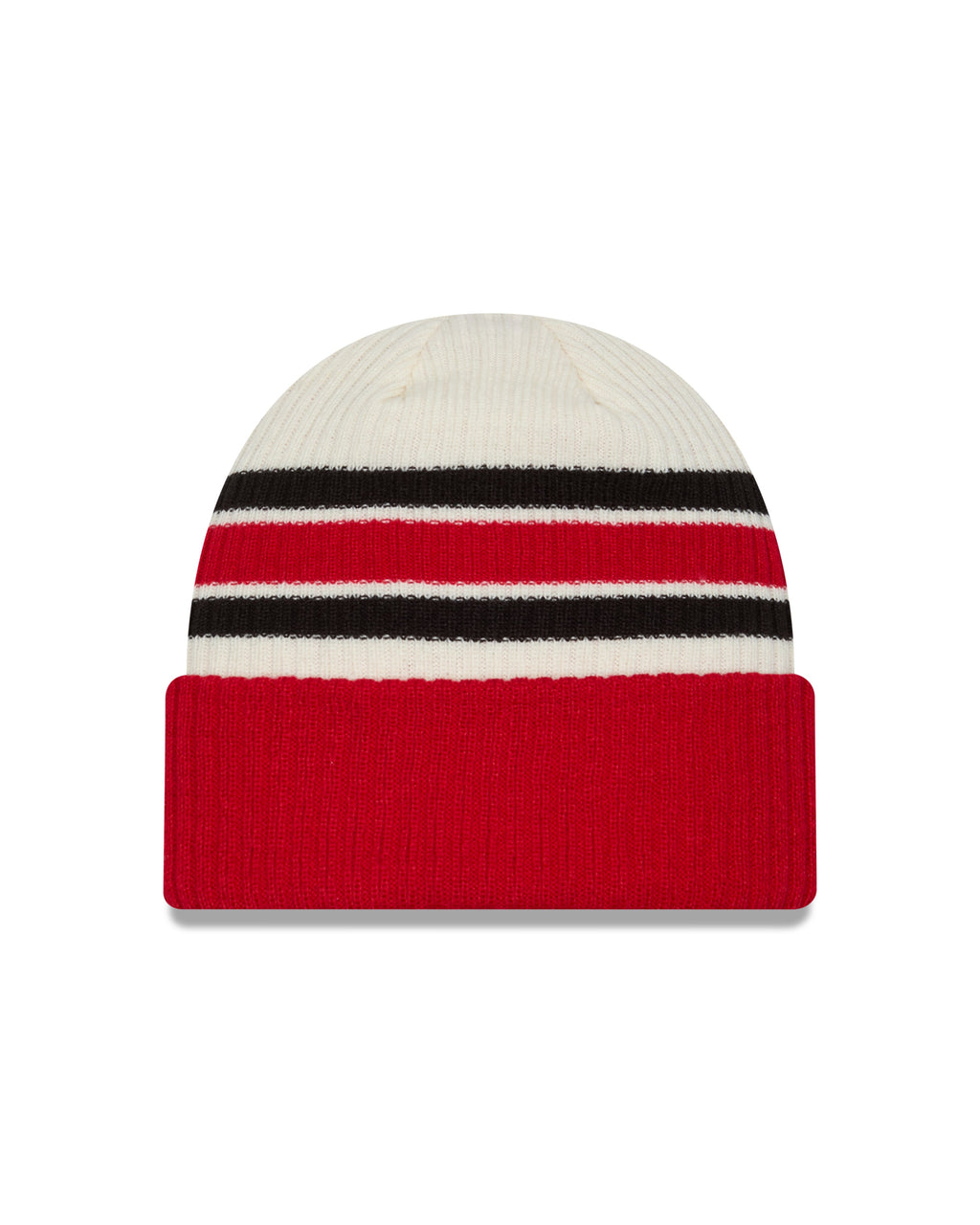 Chicago Blackhawks New Era Alternate Logo Red Vintage Cuffed Knit product image 2, provided for visual reference and product