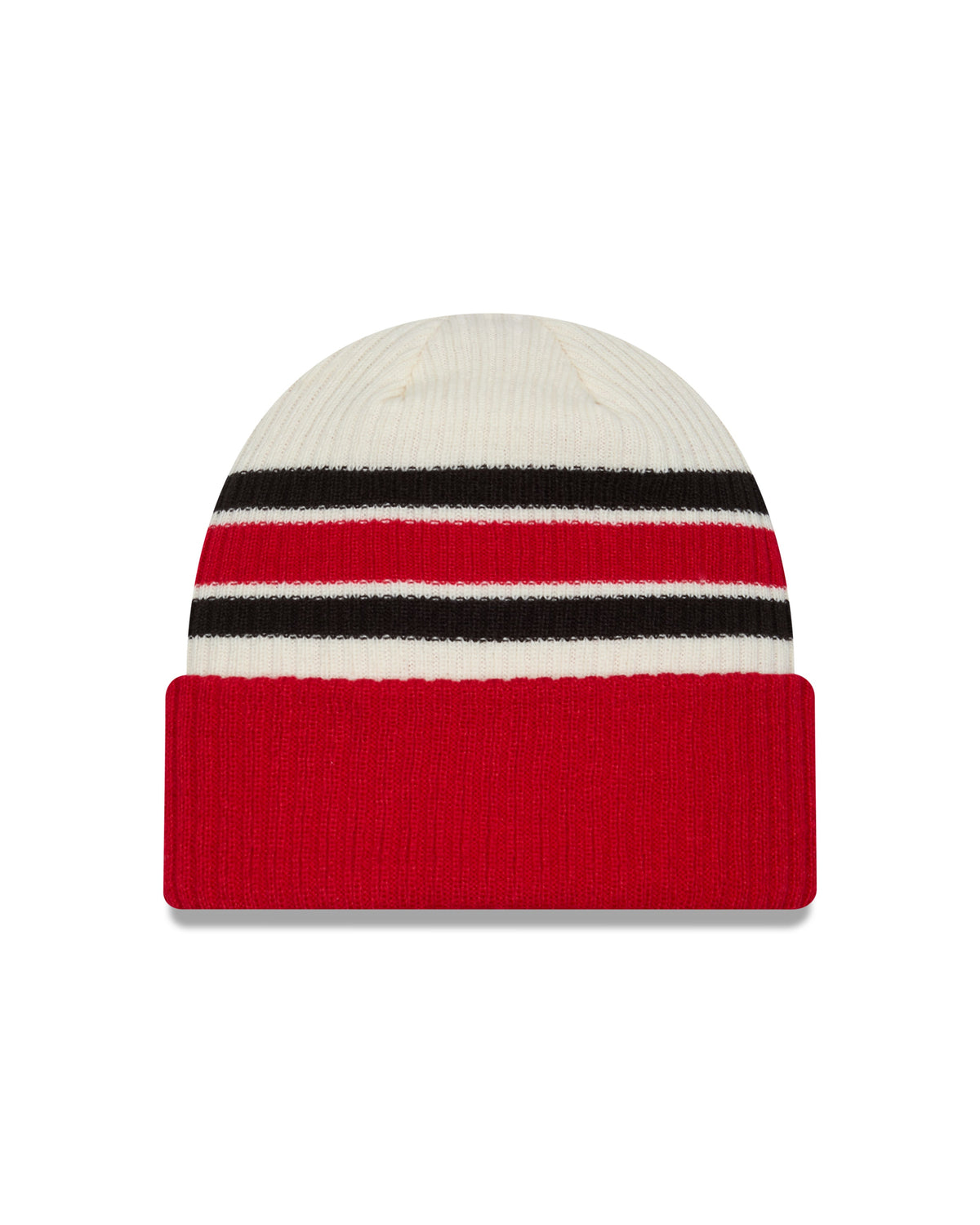 Chicago Blackhawks New Era Alternate Logo Red Vintage Cuffed Knit product image 2, provided for visual reference and product