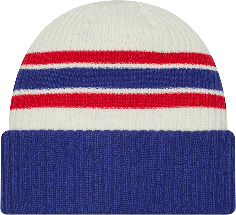 Buffalo Bills New Era Vintage Cuffed Knit Hat product image 2, provided for visual reference and product detail review