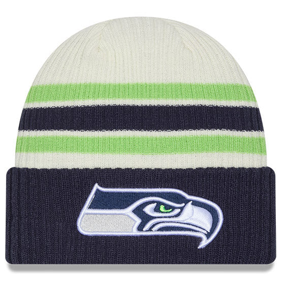 Seattle Seahawks New Era Knit Classic Cuffed Knit product image 1, provided for visual reference and product detail review
