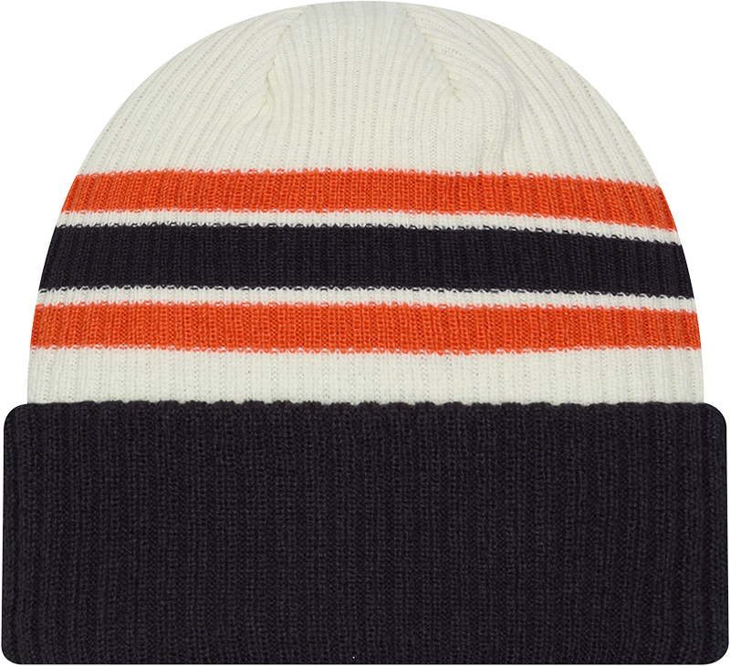 Chicago Bears New Era Vintage Cuffed Knit Hat product image 2, provided for visual reference and product detail review