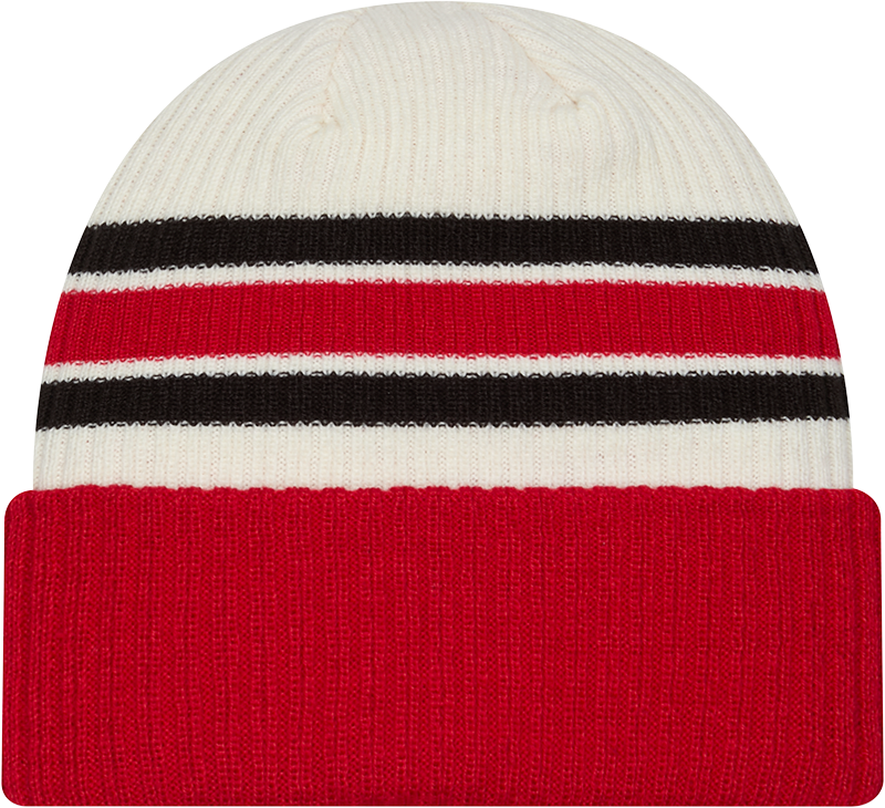 San Francisco 49ers New Era Vintage Cuffed Knit Hat product image 2, provided for visual reference and product detail review