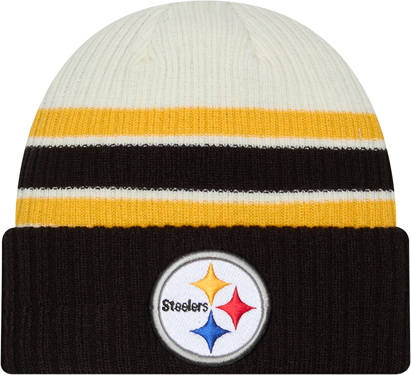 Pittsburgh Steelers New Era Vintage Cuffed Knit Hat product image 1, provided for visual reference and product detail review