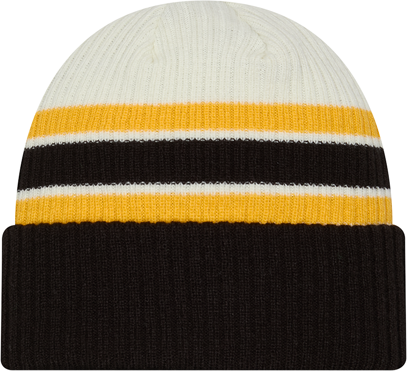 Pittsburgh Steelers New Era Vintage Cuffed Knit Hat product image 2, provided for visual reference and product detail review