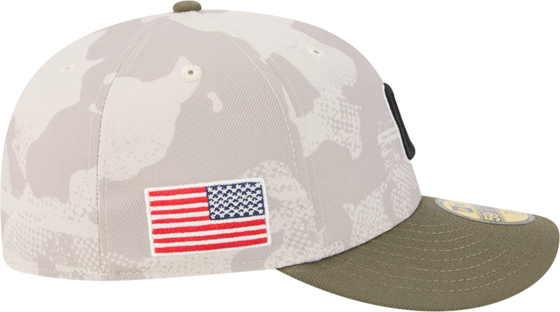 Chicago Cubs 2025 Armed Forces Day New Era Camo 59FIFTY Fitted Hat product image 4, provided for visual reference and