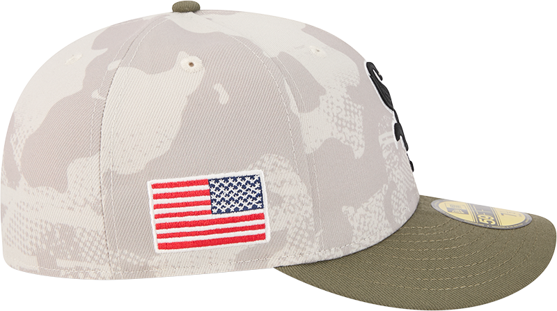 Chicago White Sox 2025 Armed Forces Day New Era Camo 59FIFTY Fitted Hat product image 4, provided for visual reference and