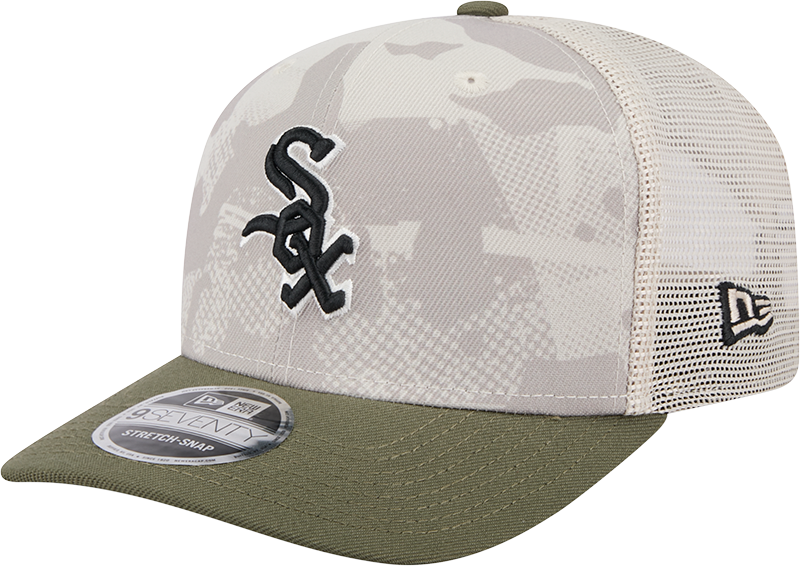 Chicago White Sox New Era Camo 2025 Armed Forces Day 9SEVENTY Trucker Hat product image 1, provided for visual reference and