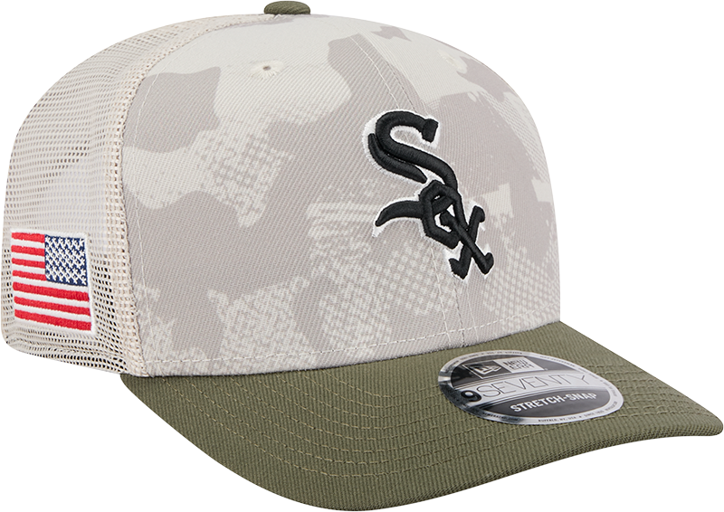 Chicago White Sox New Era Camo 2025 Armed Forces Day 9SEVENTY Trucker Hat product image 3, provided for visual reference and