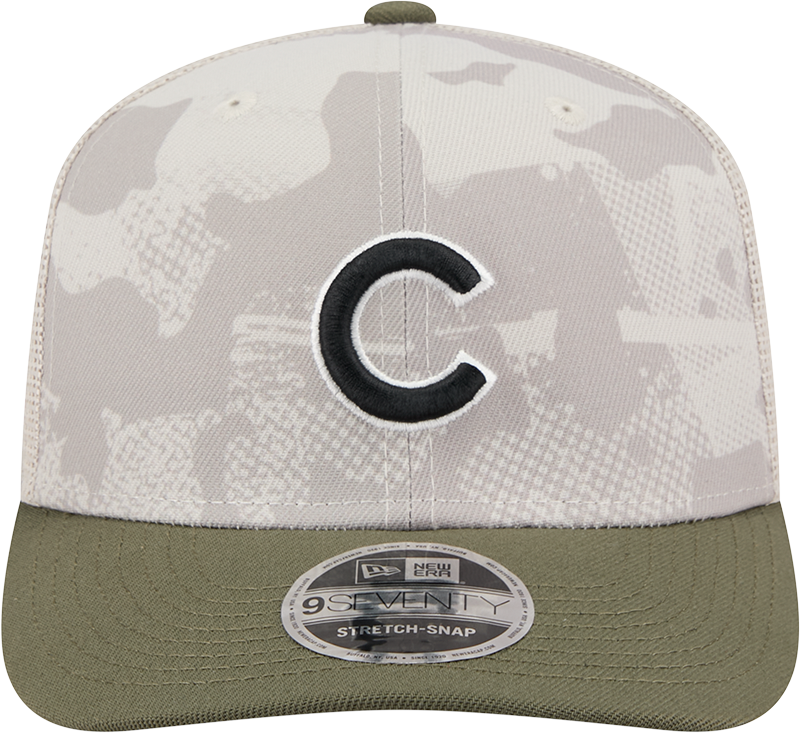 Chicago Cubs New Era Camo 2025 Armed Forces Day 9SEVENTY Trucker Hat product image 2, provided for visual reference and