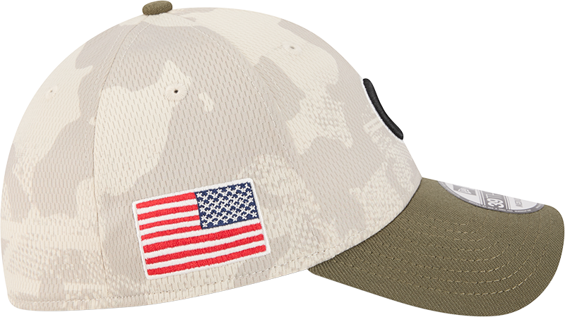 Chicago Cubs Camo 2025 Armed Forces Day New Era 39THIRTY Flex Hat product image 5, provided for visual reference and product