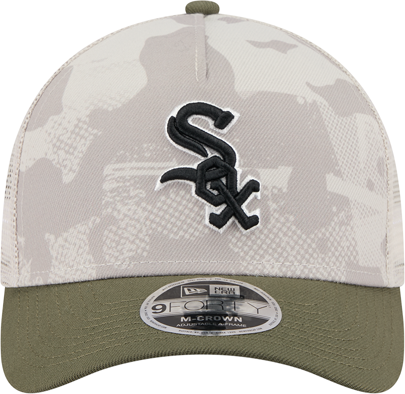 Chicago White Sox 2025 Armed Forces Day Camo New Era 9FORTY M-Crown Trucker Adjustable Hat product image 2, provided for
