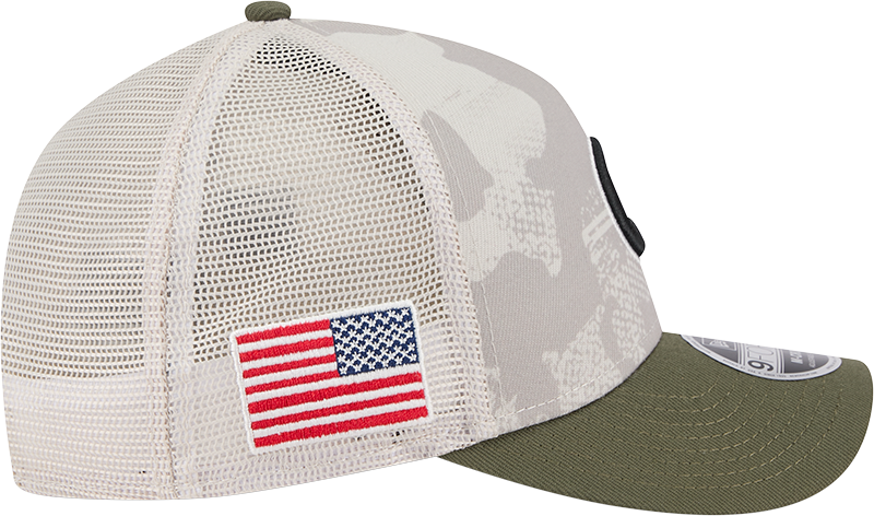 Chicago Cubs 2025 Armed Forces Day Camo New Era 9FORTY M-Crown Trucker Adjustable Hat product image 4, provided for visual