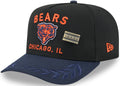 Chicago Bears New Era Black 2025 On Stage NFL Draft A-Frame 59FIFTY Fitted Hat for Men product image 1, provided for visual
