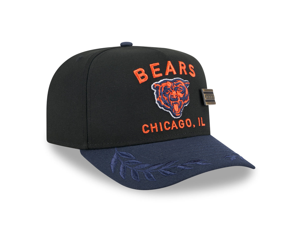 Chicago Bears New Era Black 2025 On Stage NFL Draft A-Frame 59FIFTY Fitted Hat for Men product image 2, provided for visual