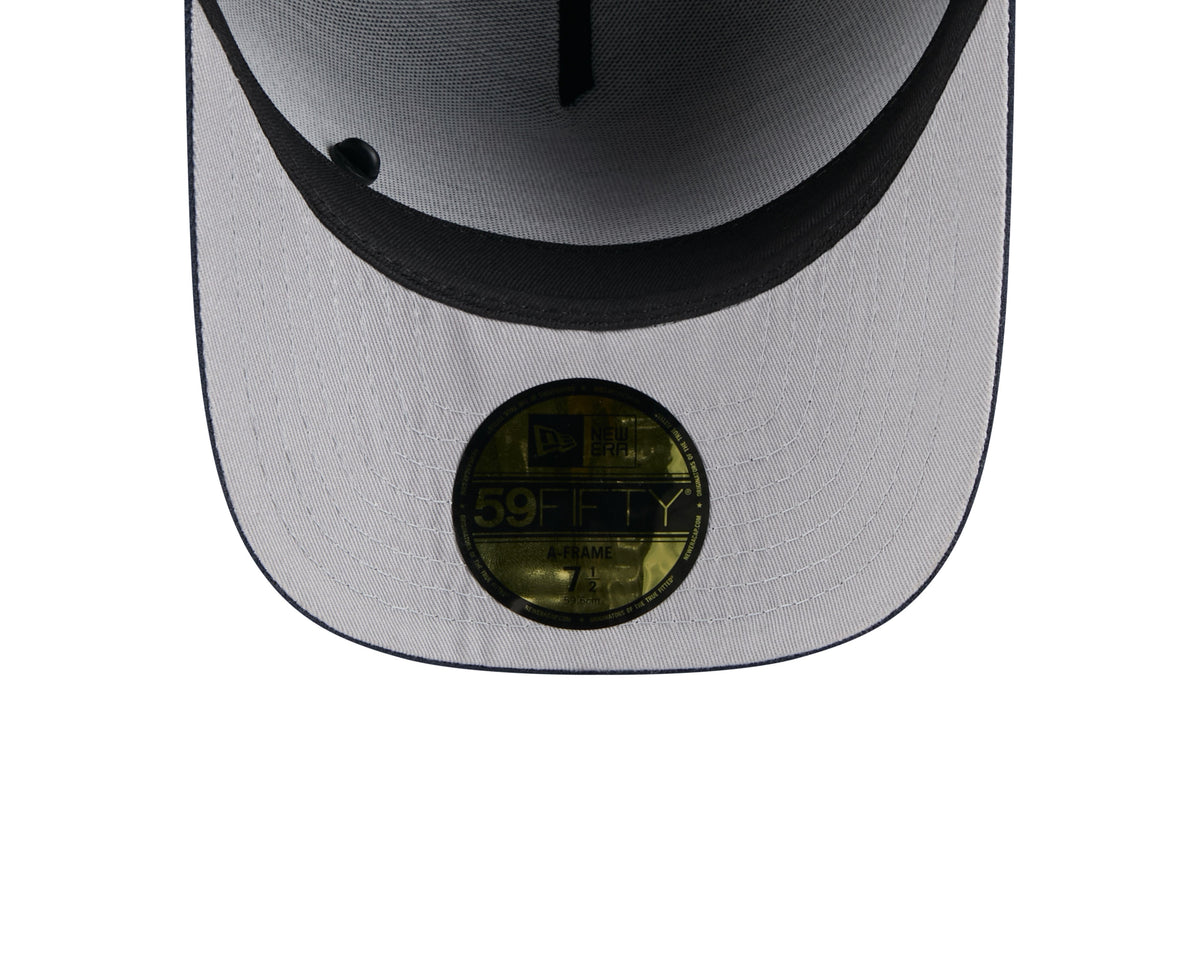 Chicago Bears New Era Black 2025 On Stage NFL Draft A-Frame 59FIFTY Fitted Hat for Men product image 3, provided for visual