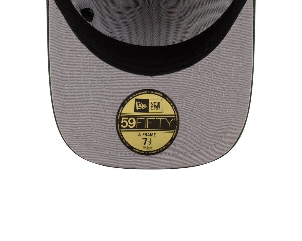 Green Bay Packers New Era Black 2025 On Stage NFL Draft A-Frame 59FIFTY Fitted Hat for Men product image 7, provided for